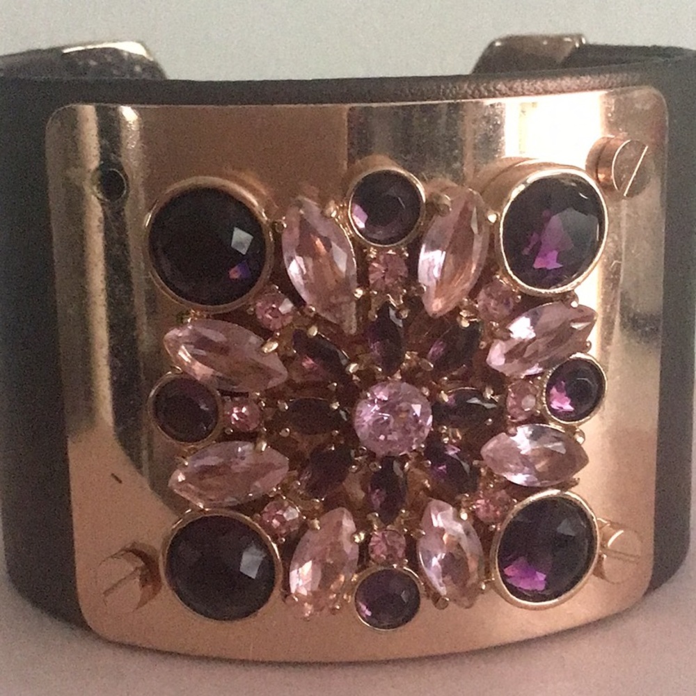 HSN Joan Boyce "Cuffed in Confidence" Embellished Bracelet